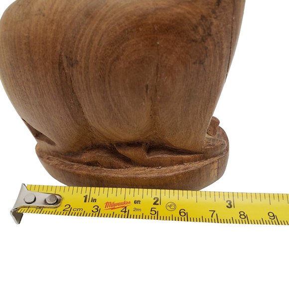 Vintage MCM Midcentury Modern Handcarved Teak Wood Antelope Gazelle 7" Tall EUC - Picture 11 of 12